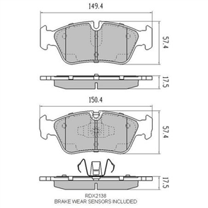 PHANTOM CERAMIC BRAKE PAD SET BMW RDC2138