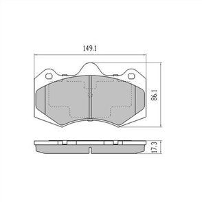 PHANTOM CERAMIC BRAKE PAD SET HOLDEN COMMODORE HSV RDC2164