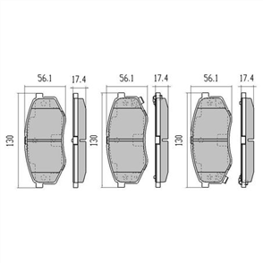 PHANTOM CERAMIC BRAKE PAD SET HYUNDAI KIA SPORTAGE RDC2169