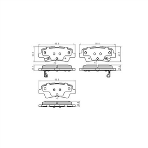 PHANTOM CERAMIC BRAKE PAD SET HYUNDAI KIA RDC2381