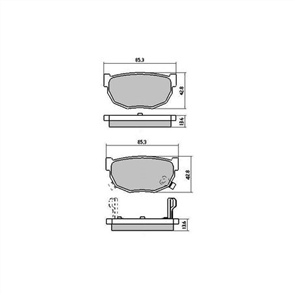 PHANTOM CERAMIC BRAKE PAD SET NISSAN RDC325