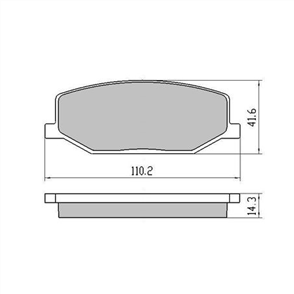 PHANTOM CERAMIC BRAKE PAD SET SUZUKI RDC403