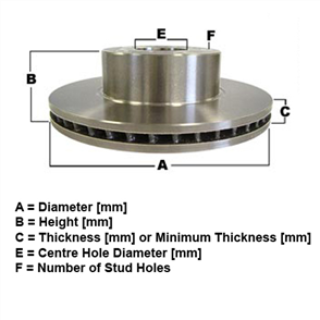 FRONT ROTOR HYUNDAI EXCEL 88-