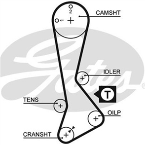 GATES TIMING BELT - 123 X 20MM HTN C T818
