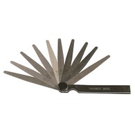 Tapered Feeler Gauge - 10 Blade Metric (0.04–0.63mm)