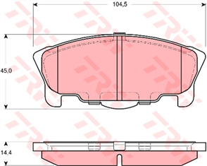 Brake Pad Set (DB1343)