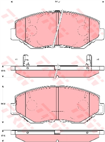 DTEC Brake Pad Set (DB1481)