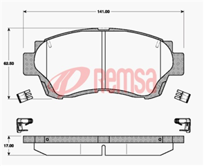 FRONT DISC BRAKE PADS - TOYOTA CAMRY MCV,VCV 91-97 DB1209 UC