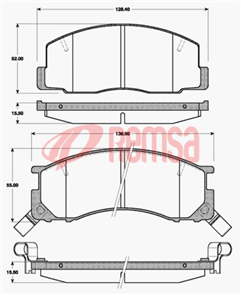 DB1215 UC FRONT DISC BRAKE PADS - TOYOTA PREVIA TCR10,20 90-