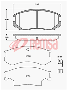 DB1277 E FRONT DISC BRAKE PADS - MITSUBISHI LANCER CC,CE 92-04