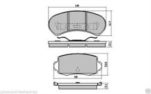 REAR DISC BRAKE PADS - FORD FALCON XE, XF 82-85