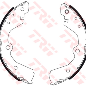 Brake Shoe 228.6mm x 39.5mm