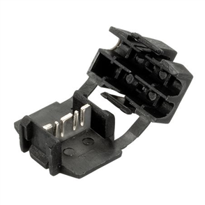 Crimp Terminal Wire Tap Connector Black Non Insulated 4mm - 5 Pce