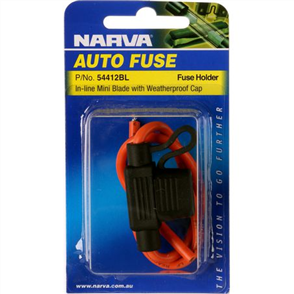 In Line Mini Blade Fuse Holder 1 Way 30A 1 Pce