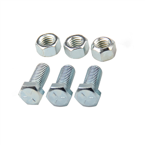 3/16x1/2 GUTTER BOLTS + NUTS ZP