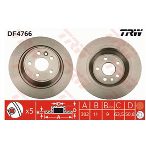 Disc Brake Rotor 302mm x 11 Min