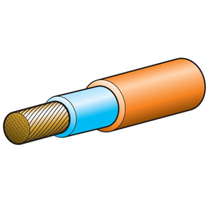 2 B&S Single Core Weldflex Cable Orange