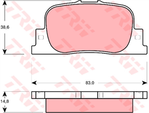 DTEC Brake Pad Set (DB1434)