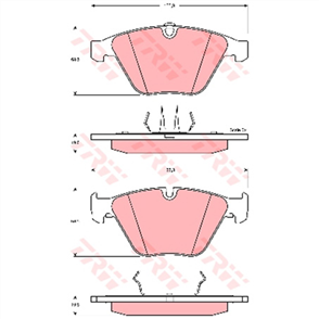 Brake Pad Set (DB1498)