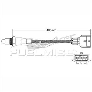 OXYGEN SENSOR DIRECT FIT 4 WIRE 400MM CABLE