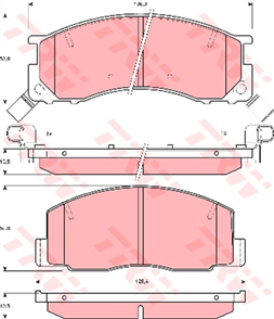 DTEC Brake Pad Set (DB1215)