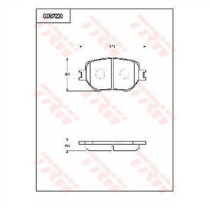 DTEC Brake Pad Set