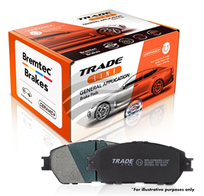 TRADELINE BRAKE PAD SET FRONT HONDA ACCORD/PRELUDE BT007TS