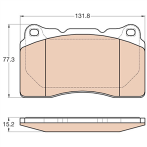 Brake Pad Set (DB1678)