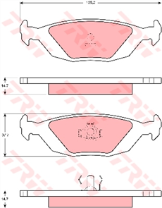 Brake Pad Set (DB296)