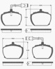 FRONT DISC BRAKE PADS - FORD TRANSIT 77-86 DB840 E