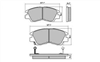 FRONT DISC BRAKE PADS  MITSUBISHI L300 87-03