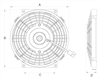 Universal Fan 12V Pusher - Reversible OD:292mm