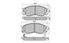 FRONT DISC BRAKE PADS - MITSUBISHI L300/L400