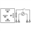 Mini Relay 12V Normally Open - Fused 30A