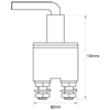 Battery Master / Isolation Switch On/Off SPST (Contacts Rated 250A @