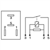 Micro Relay 12V Normally Open 20A - Resistor Protected