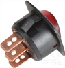 Rocker Switch On/Off SPST 12V Red Illuminated (Contacts Rated 25A @ 12