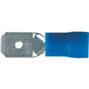 Crimp Terminal Male Blade Blue Terminal Entry 6.3 x 0.8mm Vinyl 100 Pc