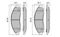 FRONT DISC BRAKE PADS - ISUZU D-MAX 02-08 DB1468 E