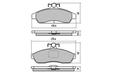 DB1105 E FRONT DISC BRAKE PADS - NISSAN SKYLINE R31 86-90