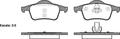 REAR DISC BRAKE PADS - VOLVO S60 , S80 , V71 DB1456 E