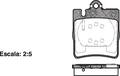 DB1457 E REAR DISC BRAKE PADS - MERCEDES BENZ E CLASS