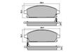 FRONT DISC BRAKE PADS - NISSAN X-TRAIL 01-07 DB1333 E