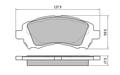 FRONT DISC BRAKE PADS - SUBARU LEGACY BE5 , BE9 98-0 DB1342 E