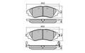 DB1347 E FRONT DISC BRAKE PADS - DAEWOO NUBIRA 97-