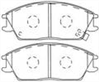 FRONT DISC BRAKE PADS - HYUNDAI EXCEL ACCENT GETZ DB1252 UC