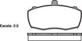 DB869 E FRONT DISC BRAKE PADS - LAN 110 LWB  82-