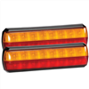 MDL38 Stop/Tail/Indicator Red-Amber Lens LED 10 to 30V - 2 Pce