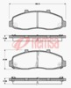 FRONT DISC BRAKE PADS - FORD F150  96-01 7558