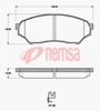 AD6089 E FRONT DISC BRAKE PADS - MITSUBISHI PAJERO IO 99-07